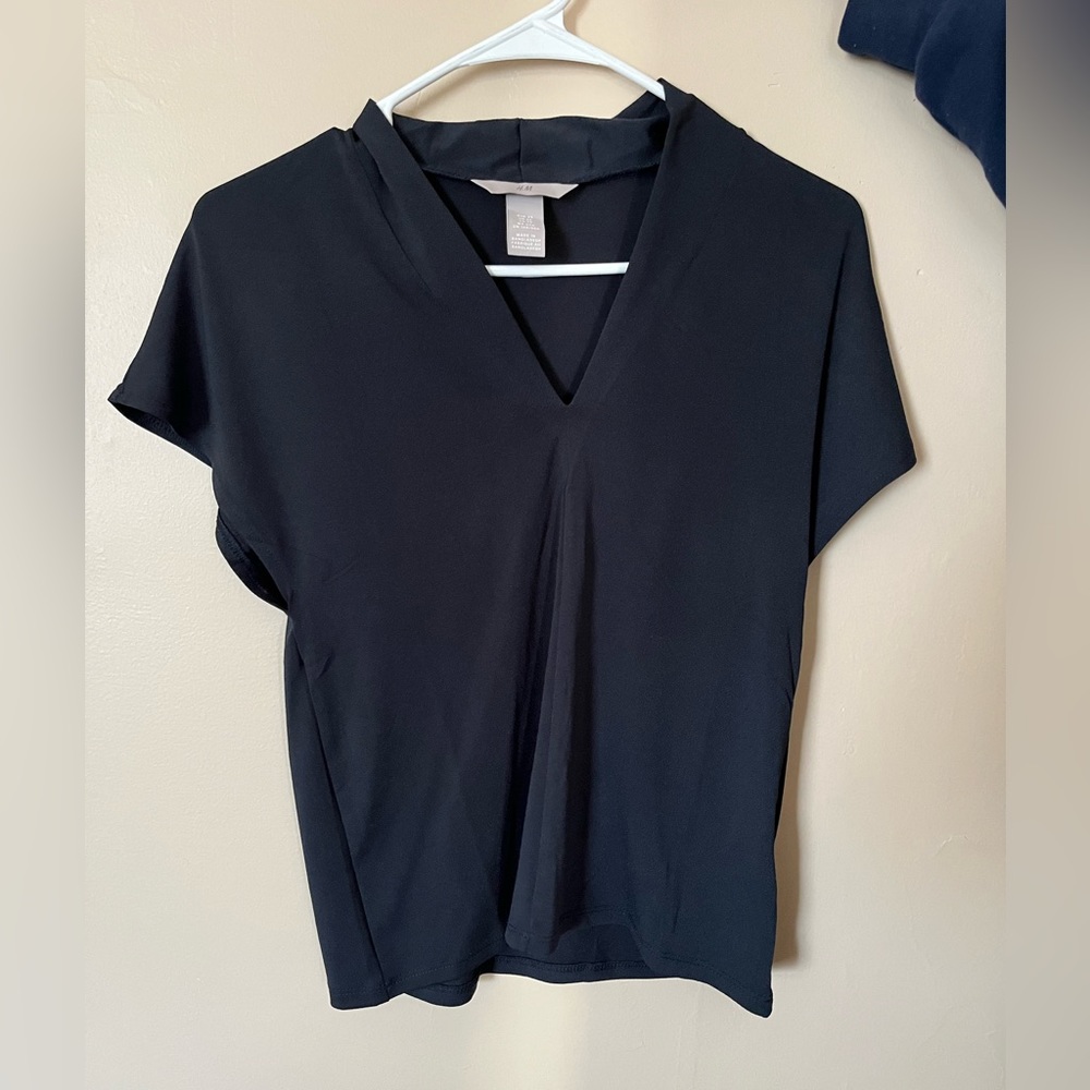 Navy Blue H&M Blouse - Size Small
